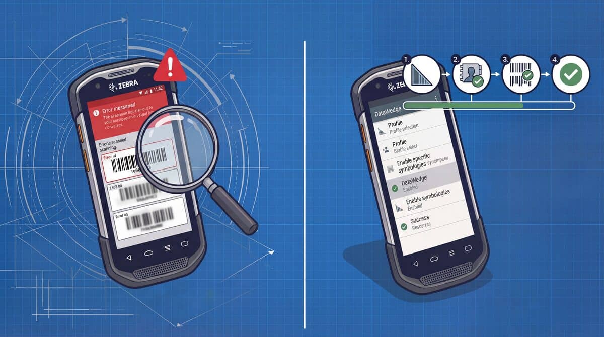 DataWedge - konfiguracja skanera w terminalach Zebra krok po kroku