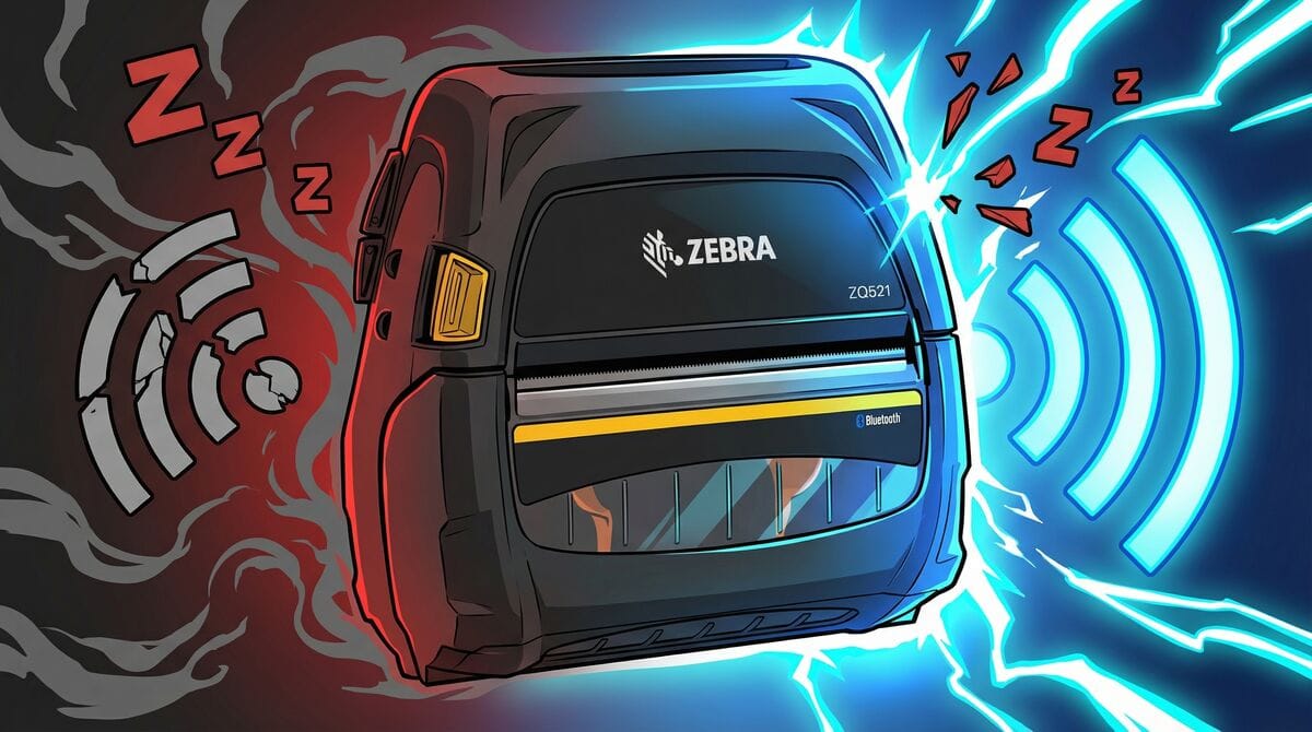 Drukarka Zebra rozłącza się z WiFi – jak naprawić problem z siecią