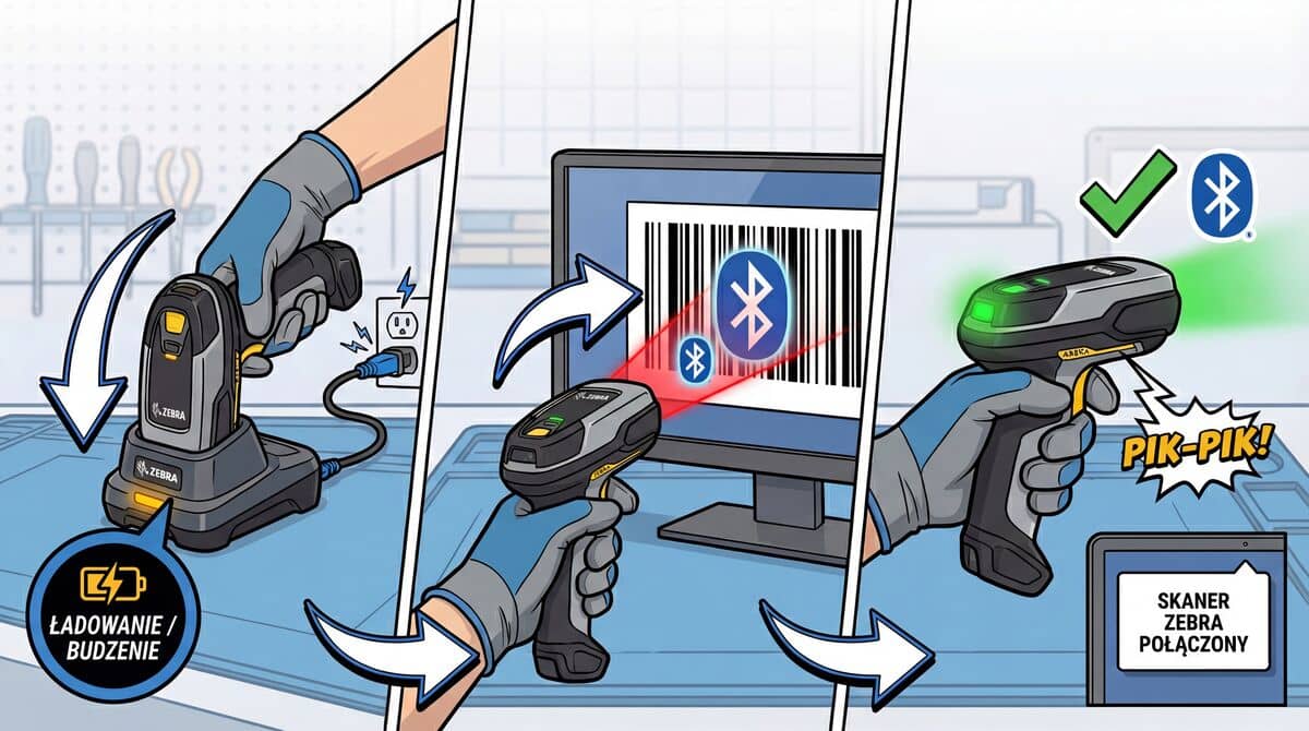 Parowanie skanera Bluetooth Zebra – kompletny poradnik krok po kroku
