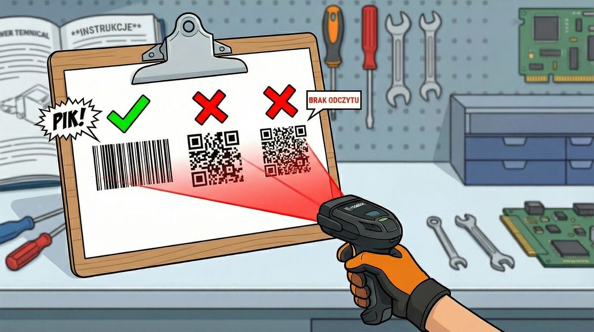 Skaner Zebra nie czyta kodów QR i DataMatrix? Jak włączyć symbologie 2D