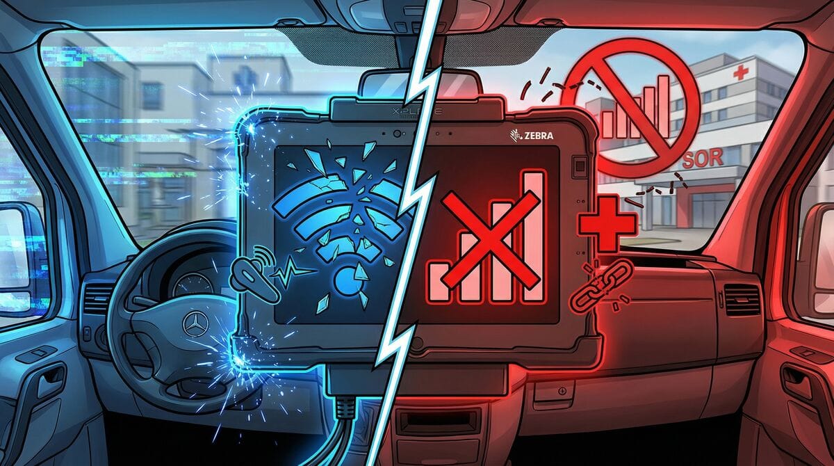 Problemy z łącznością WiFi i GSM w tabletach Zebra – diagnostyka i naprawa